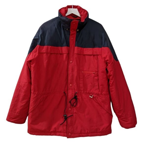 Vintage Fera Men's Red & Navy Blue Snow Jacket Size L - Picture 1 of 7